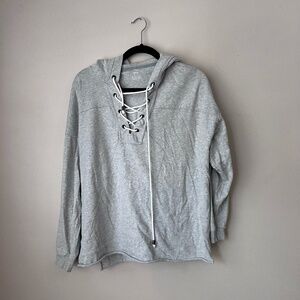 Aerie Gray Oversized Sweatshirt